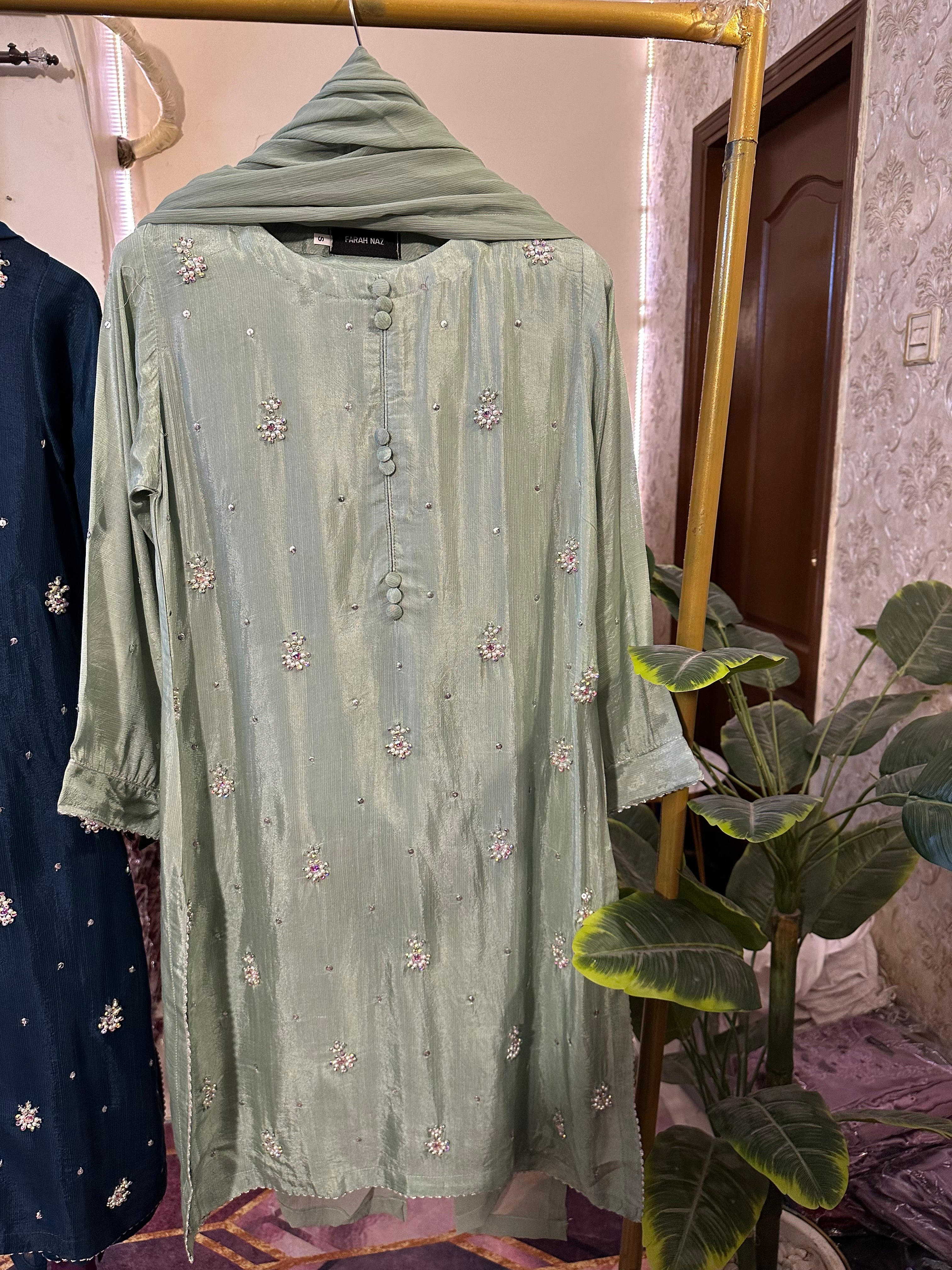 Raw silk handwork