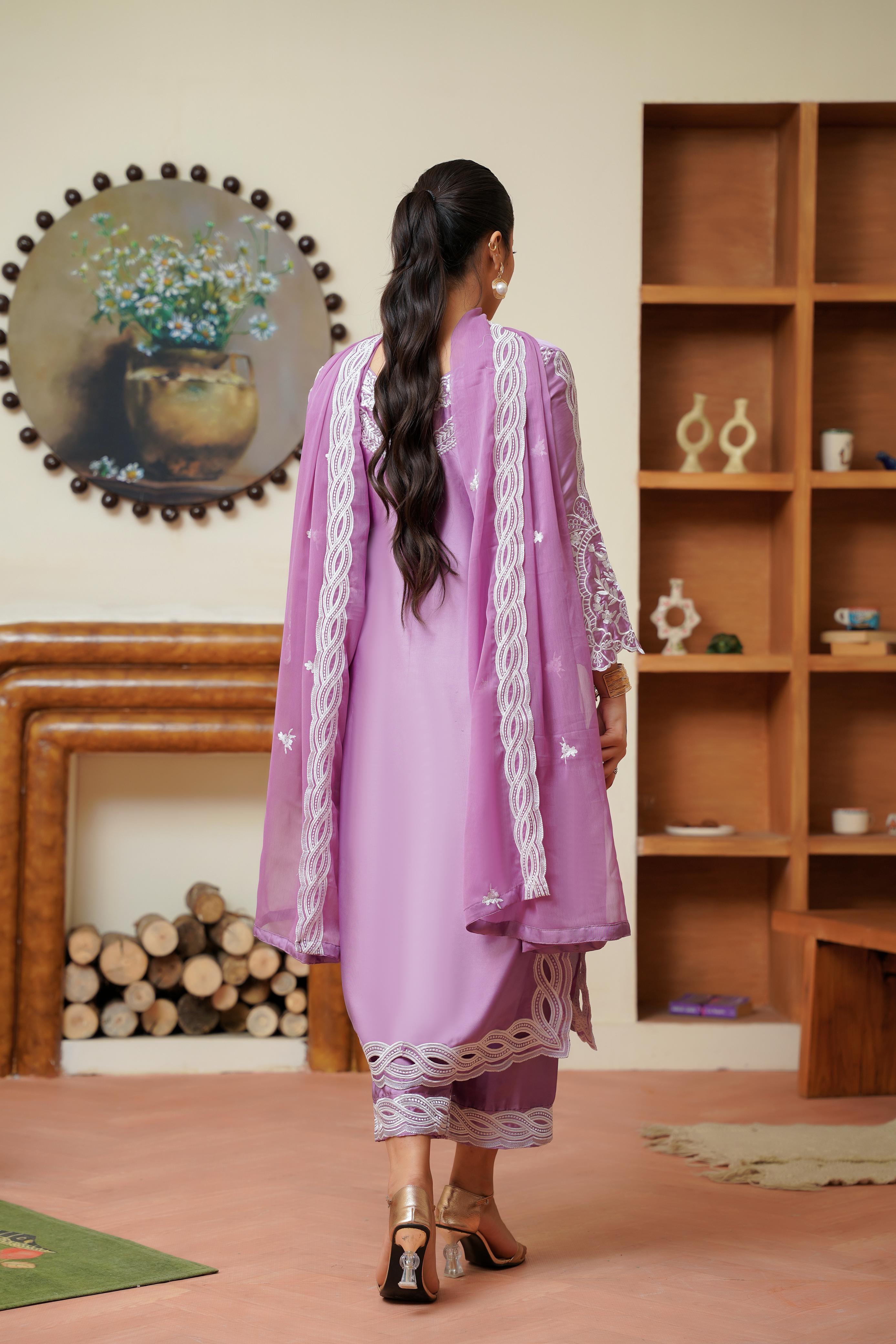 Nazneen Silk Lilac