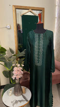 Hania Silk Bottle Green