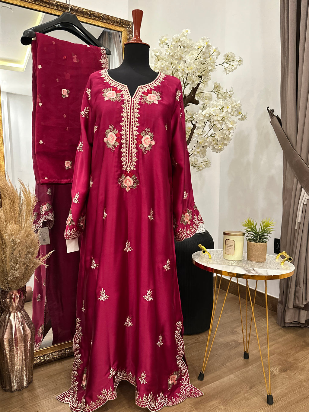 Mehru Kaftan Hotpink