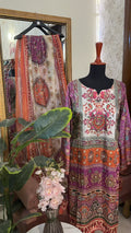 Printed silk
