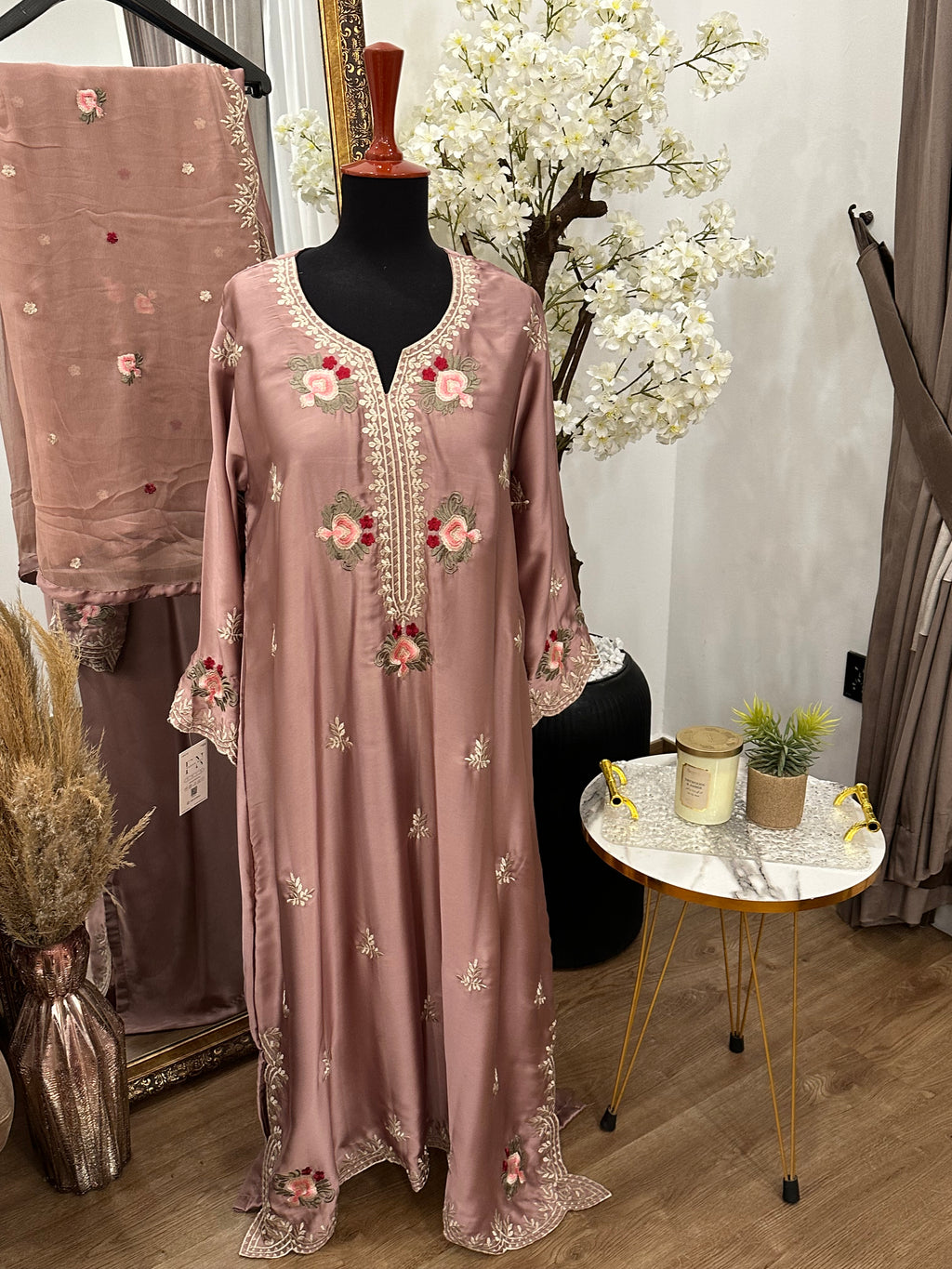 Mehru Kaftan RosePink