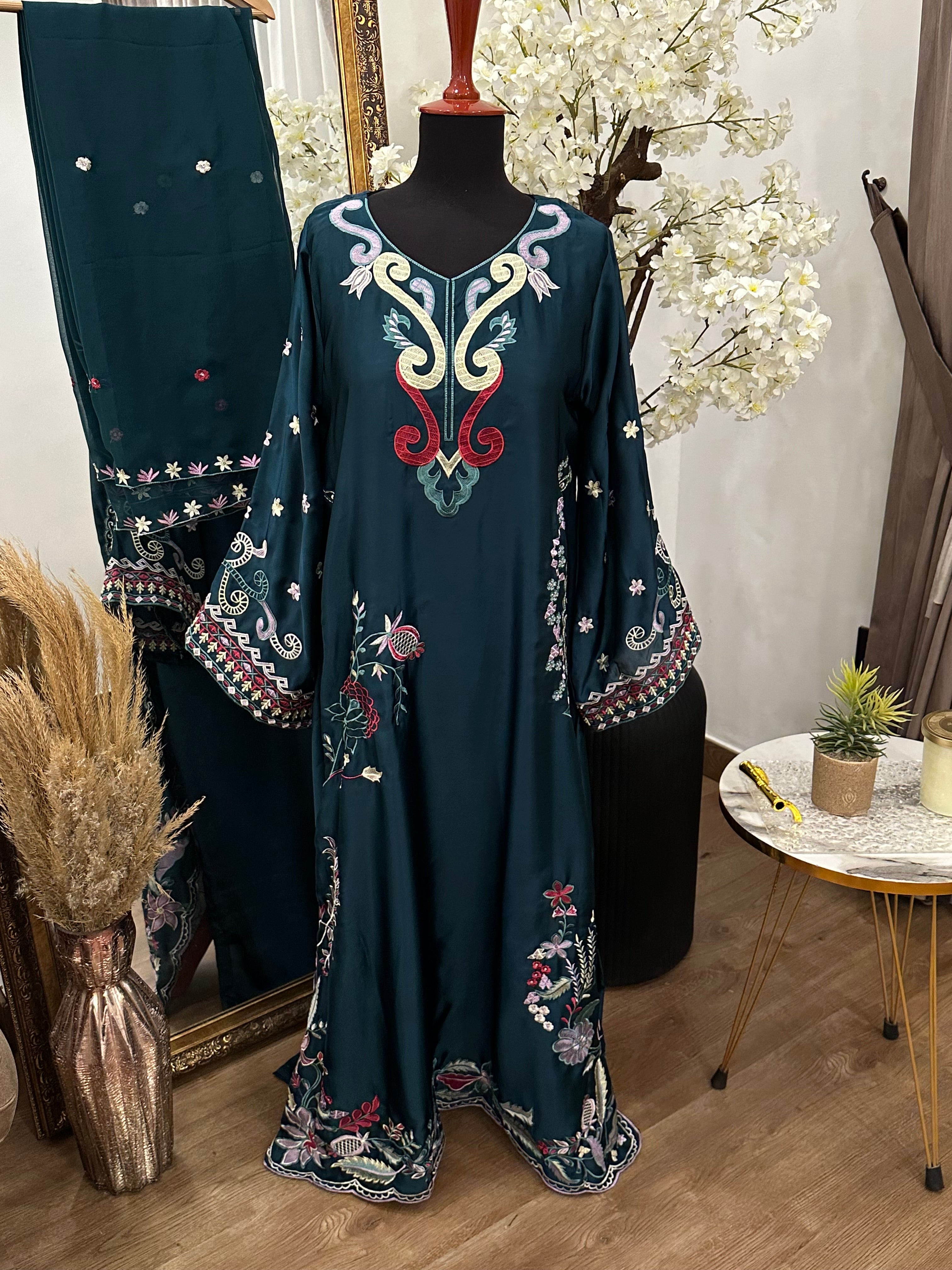 Alia kaftan Teal