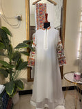 Anarkali Frock White