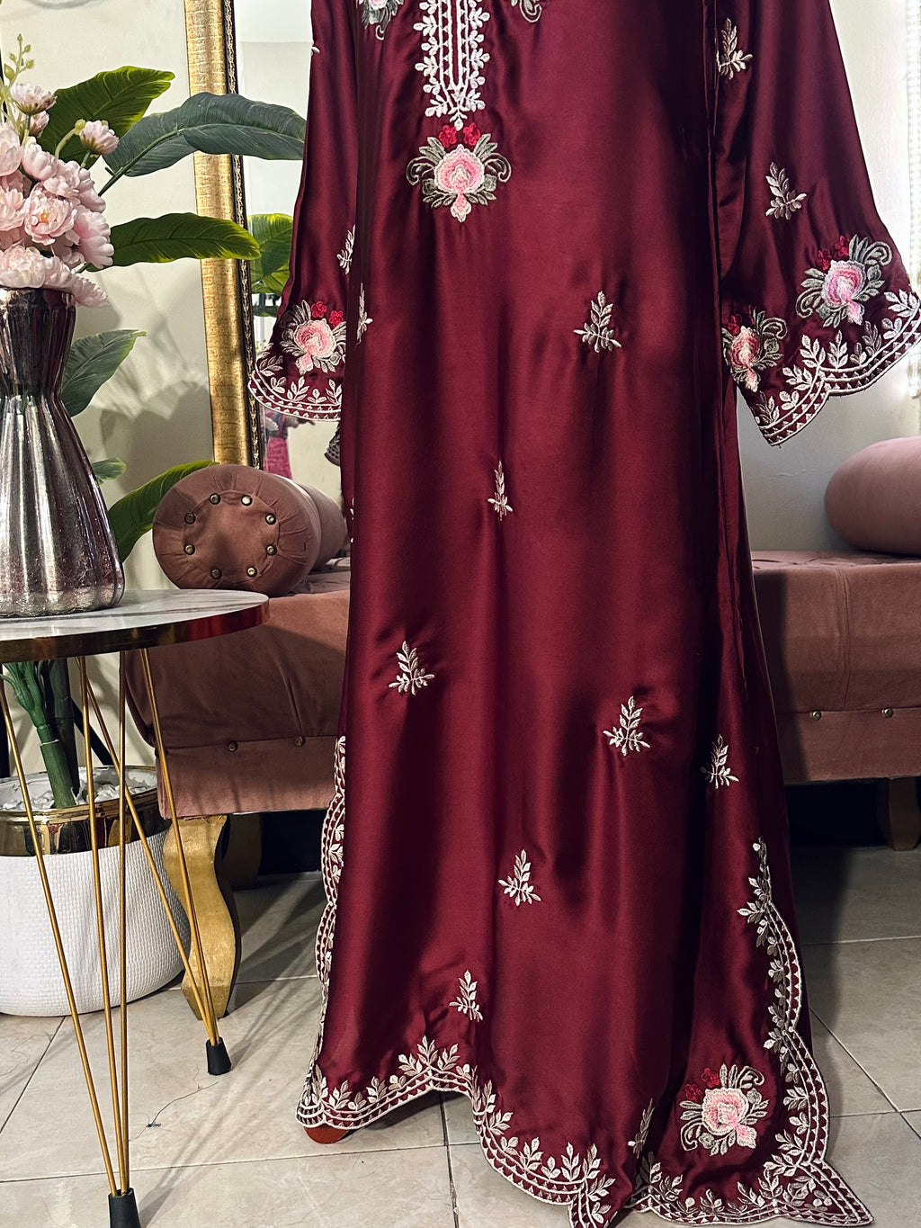 Mehru Kaftan Maroon