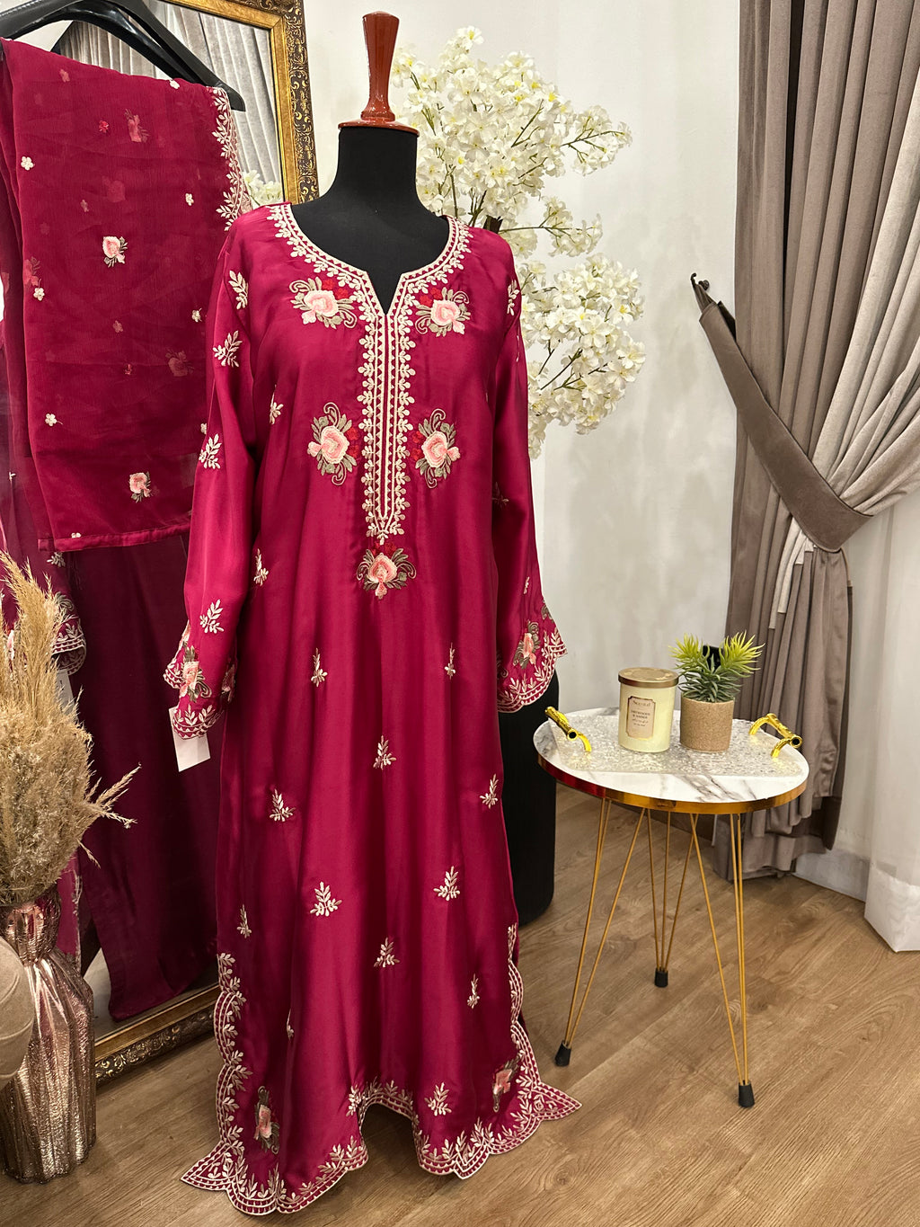 Mehru Kaftan Hotpink