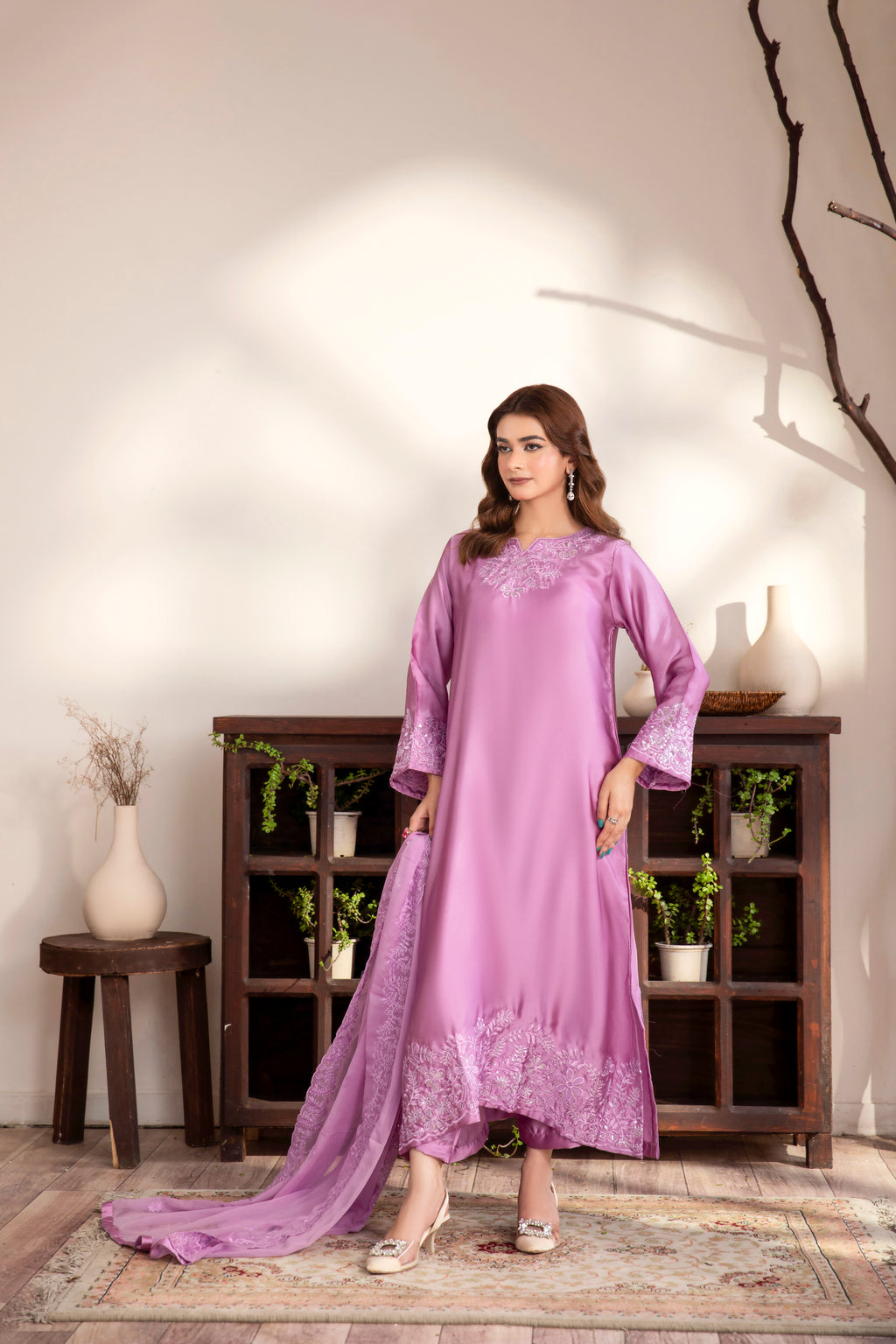 Aaira kaftan levender