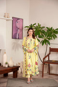 Alishba Kaftan - Butter Yellow