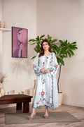 Alishba Kaftan - Silver Grey