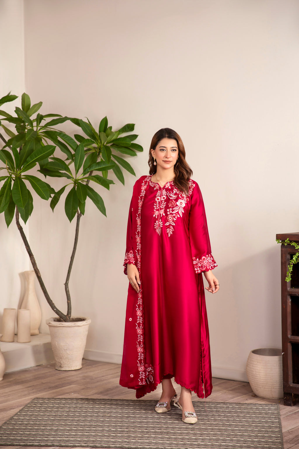 Serene Kaftan Hot Pink
