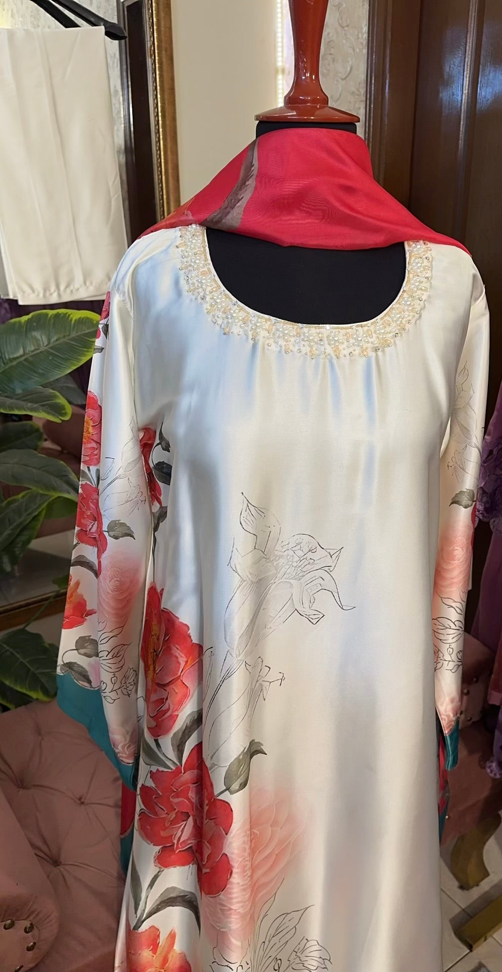 White Floral Digital