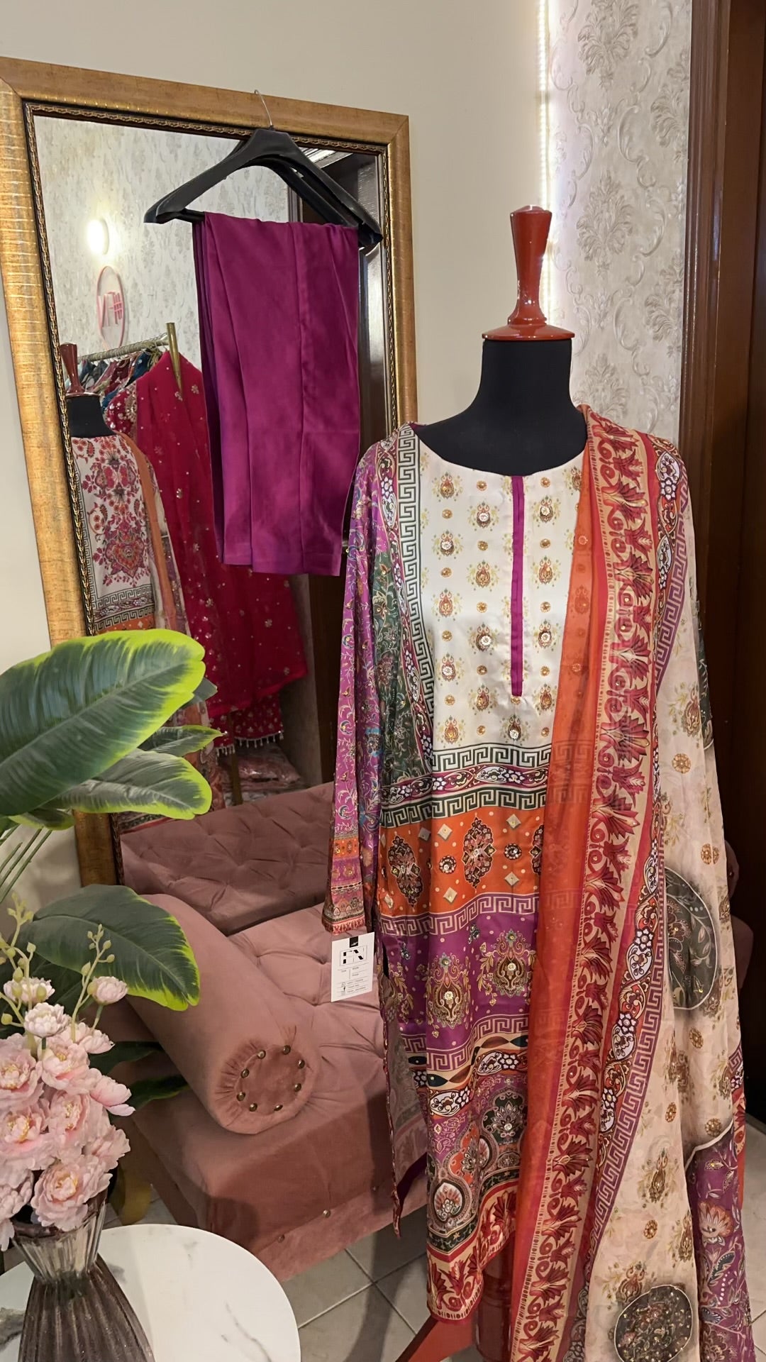 Printed silk