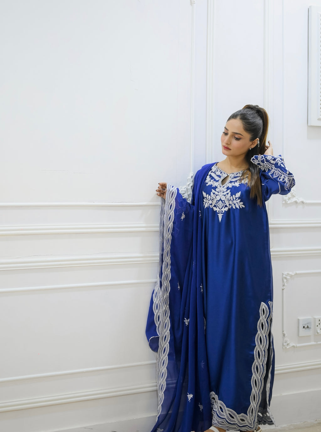 Nazneen Silk Blue