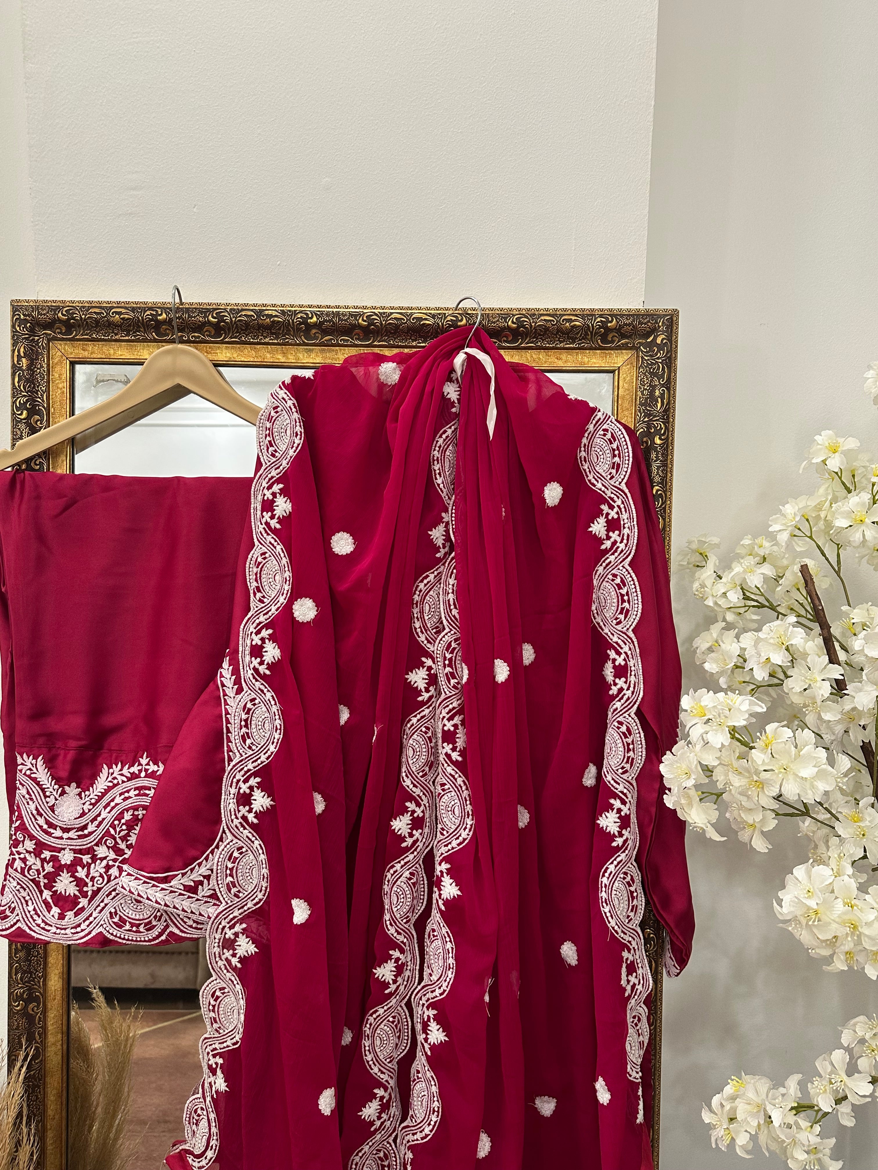 Anousha silk Hotpink