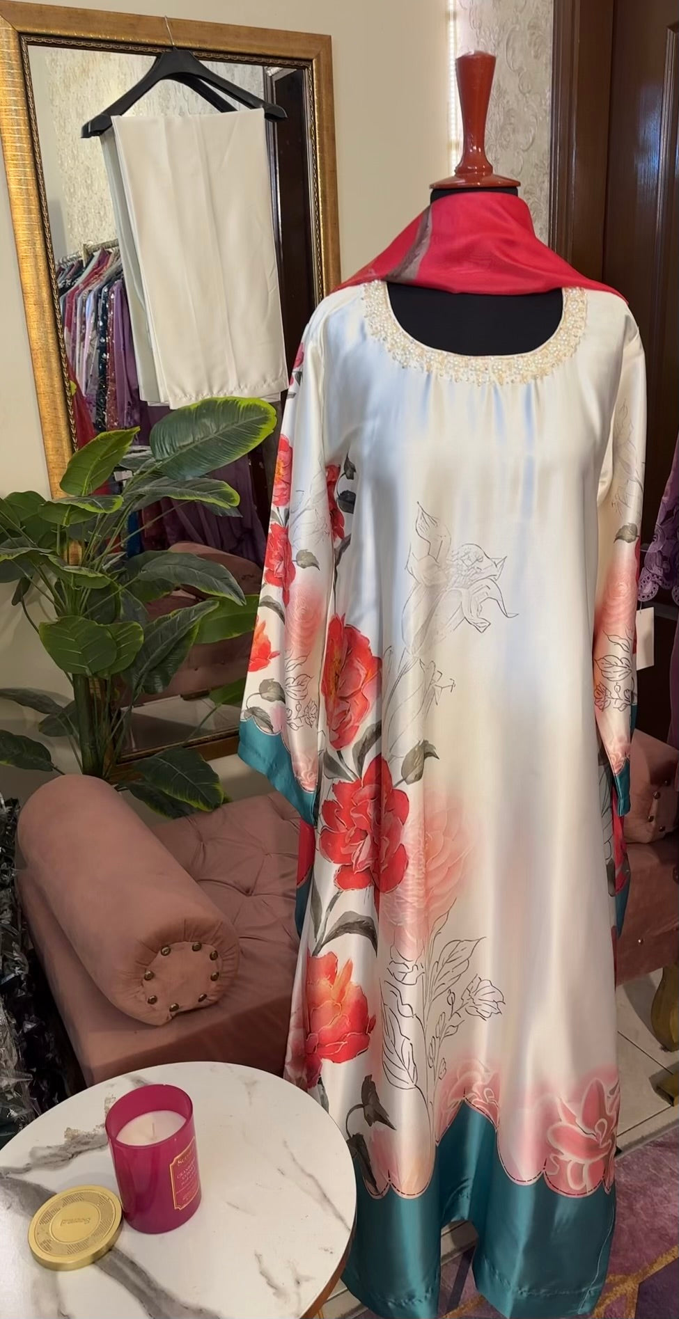 White Floral Digital