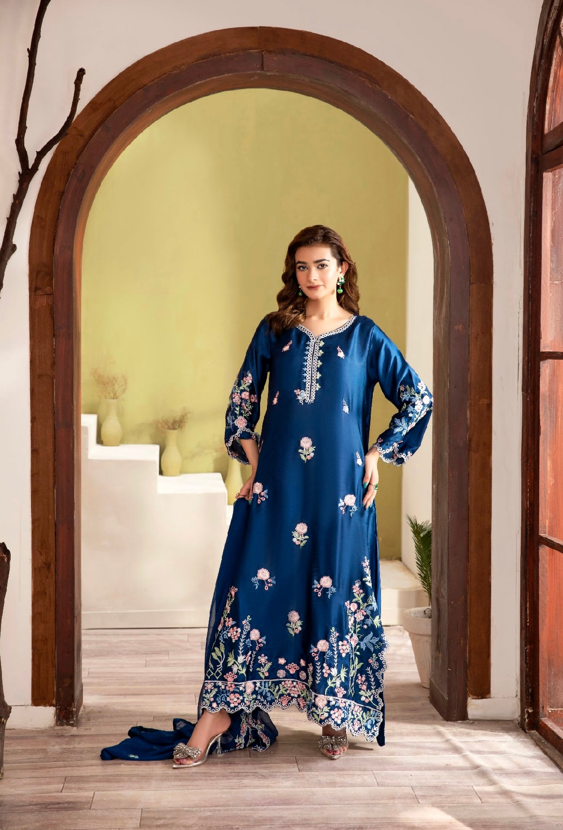 Ranjha kaftan Blue