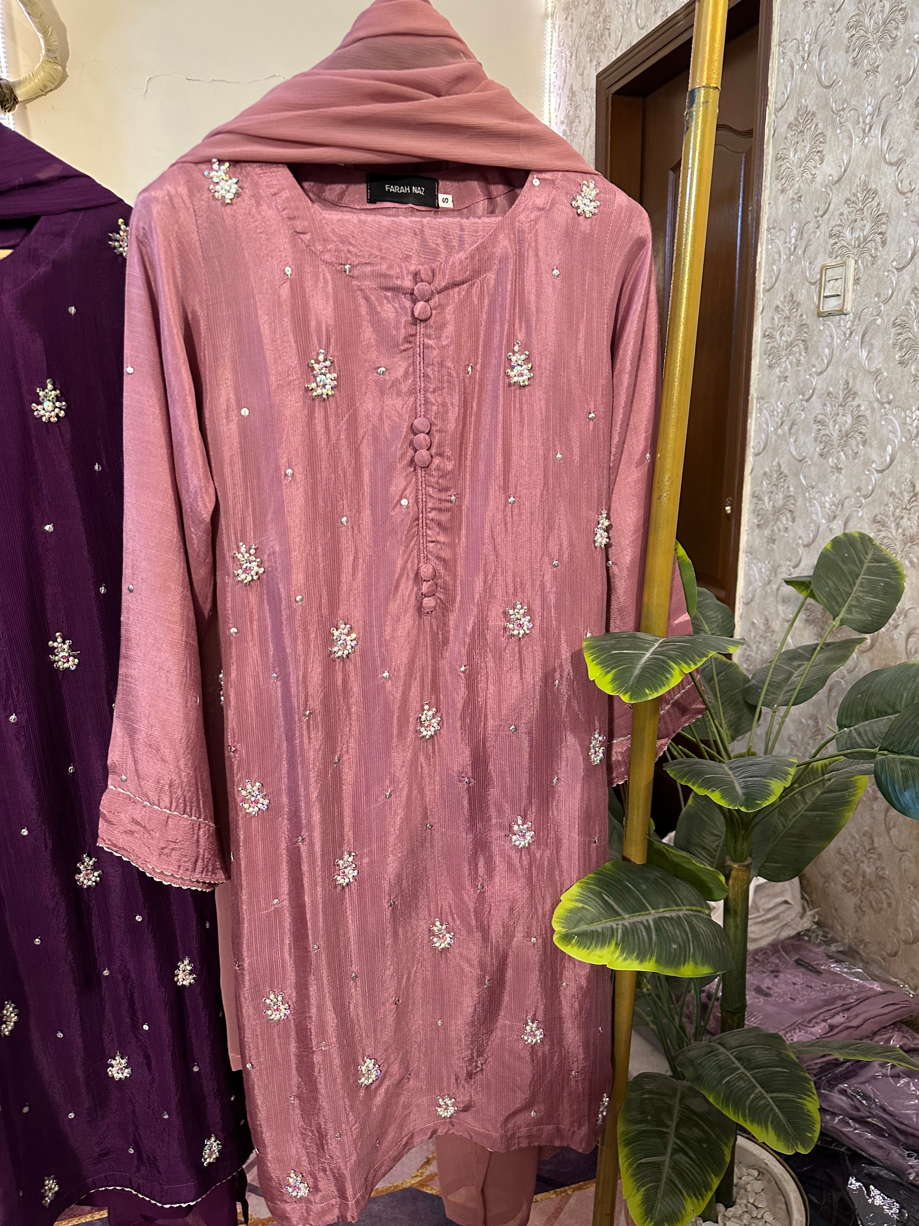 Raw silk handwork