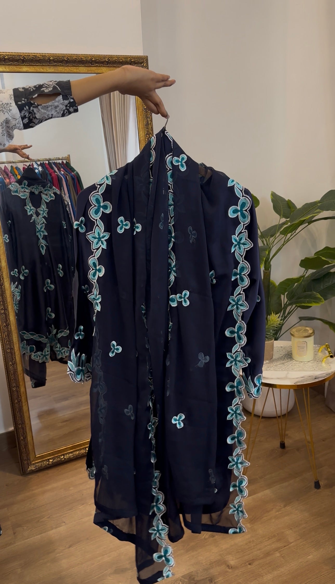 Aina Farshi Navy Blue