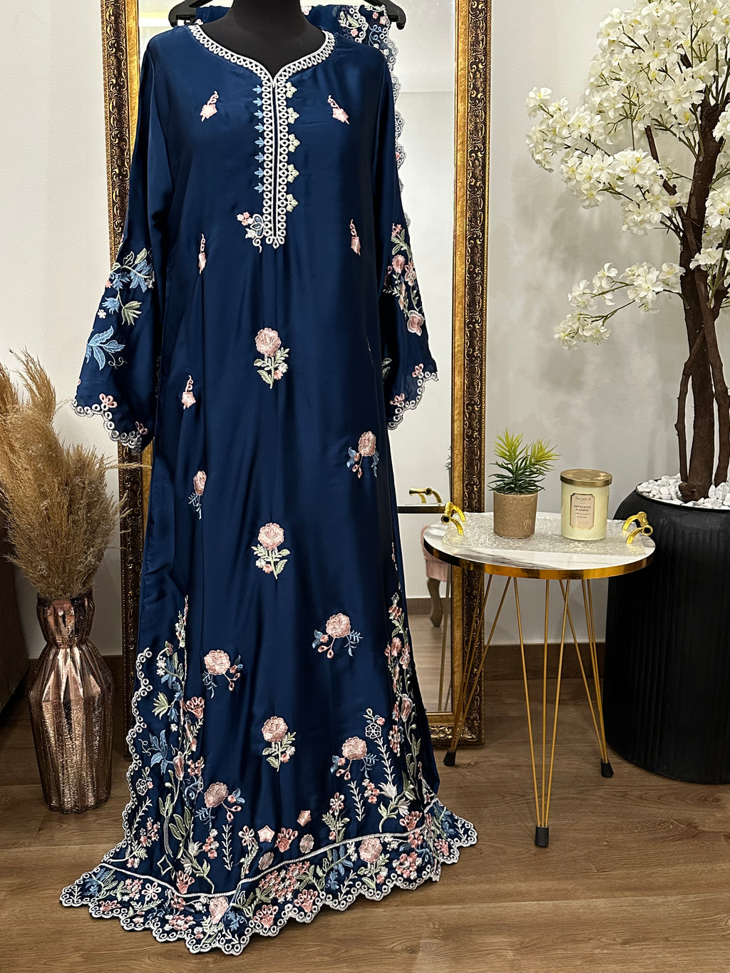 Ranjha kaftan Blue