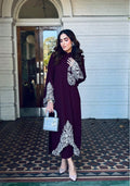 Jhorjhat kaftan shirt Plum