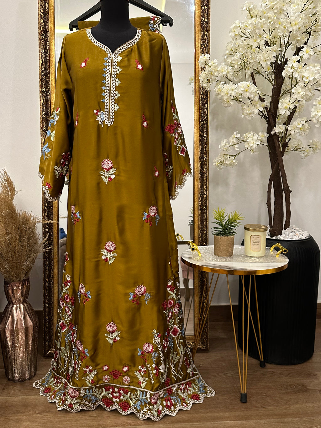 Ranjha kaftan Mustard