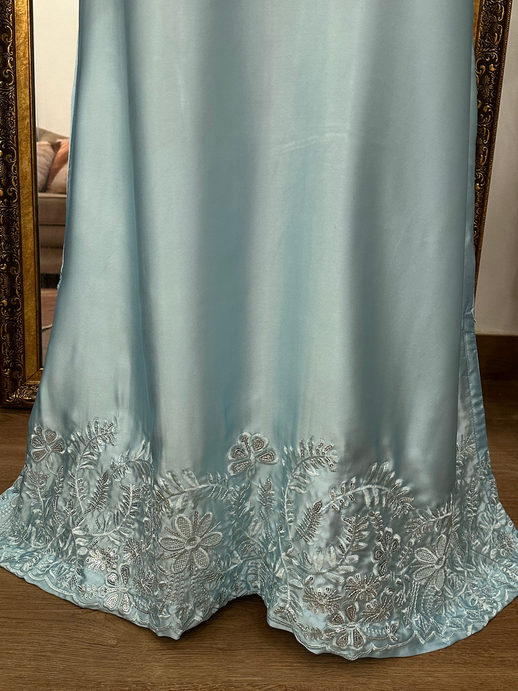 Aaira kaftan ice blue