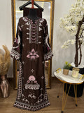 Aliza kaftan Brown