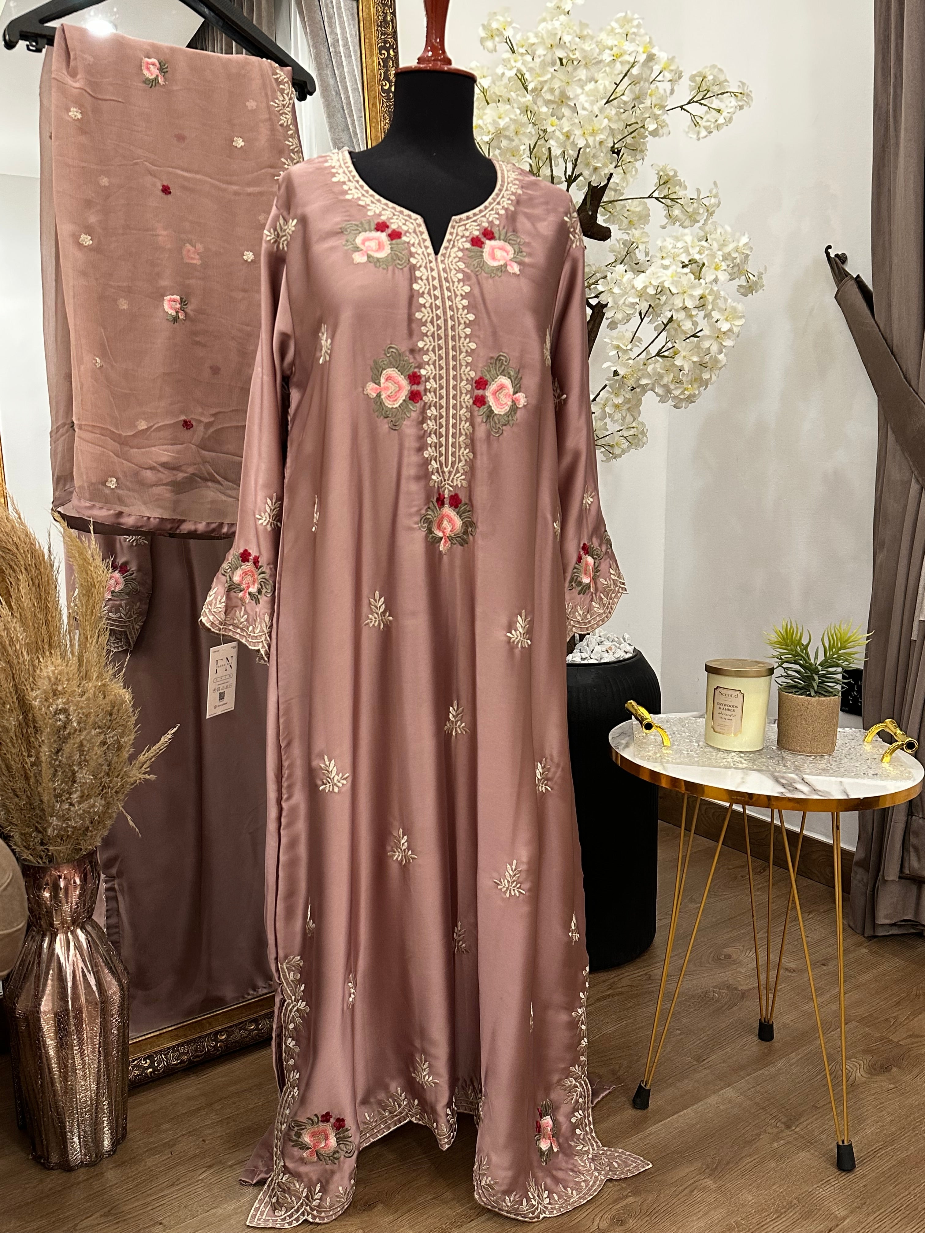 Mehru Kaftan RosePink