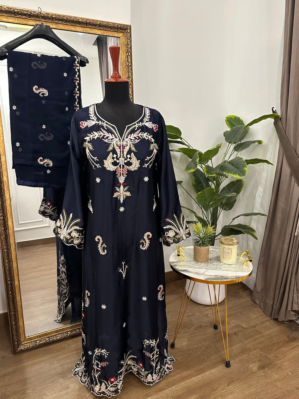 Ayesha Kaftan Midnight Blue