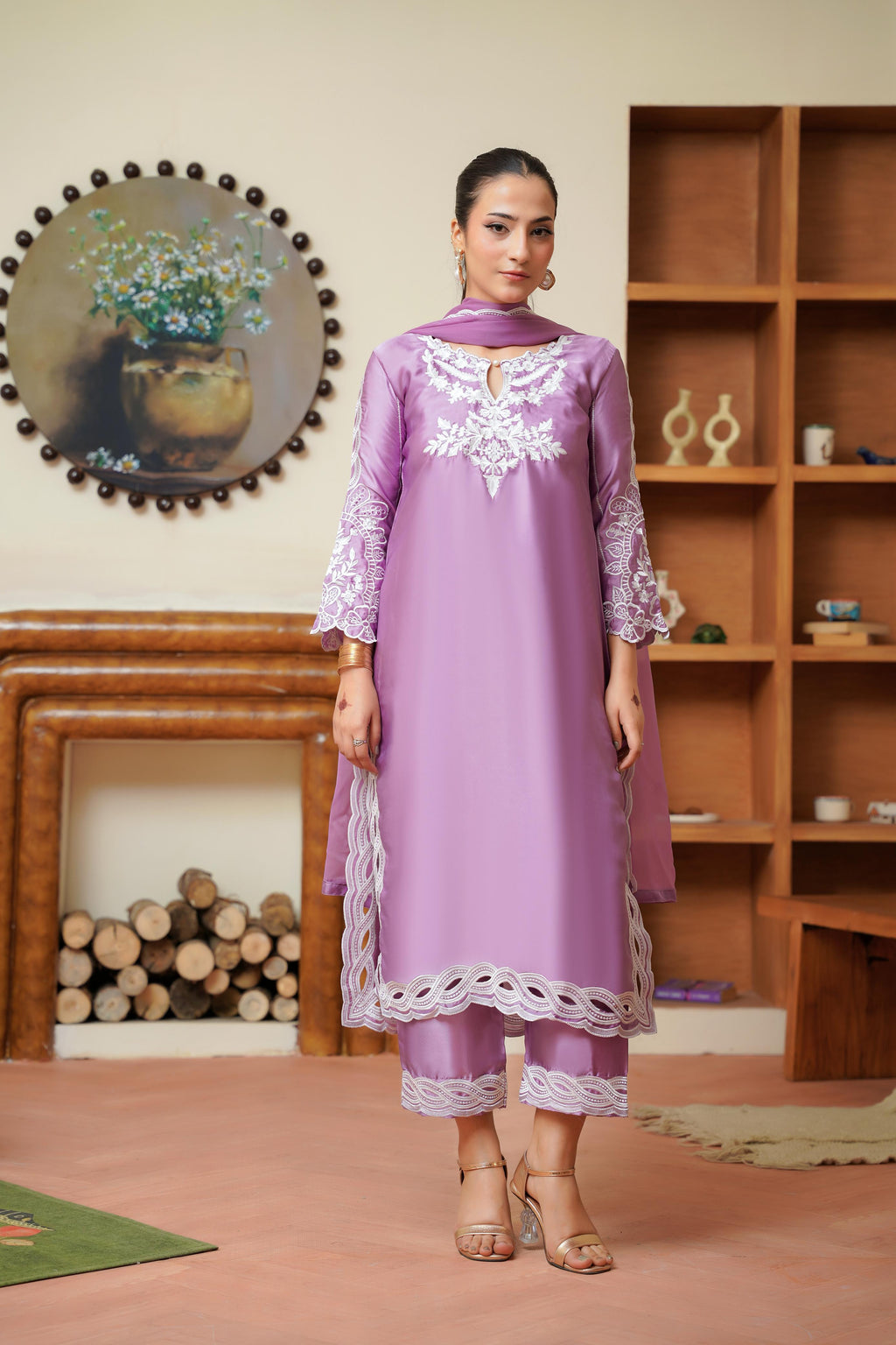 Nazneen Silk Lilac