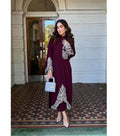 Jhorjhat kaftan shirt Maroon