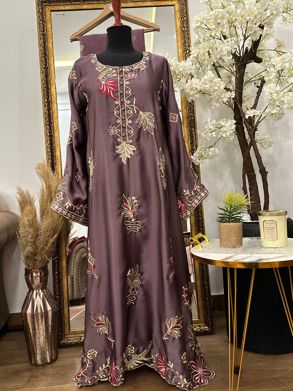 Flora Kaftan Purple
