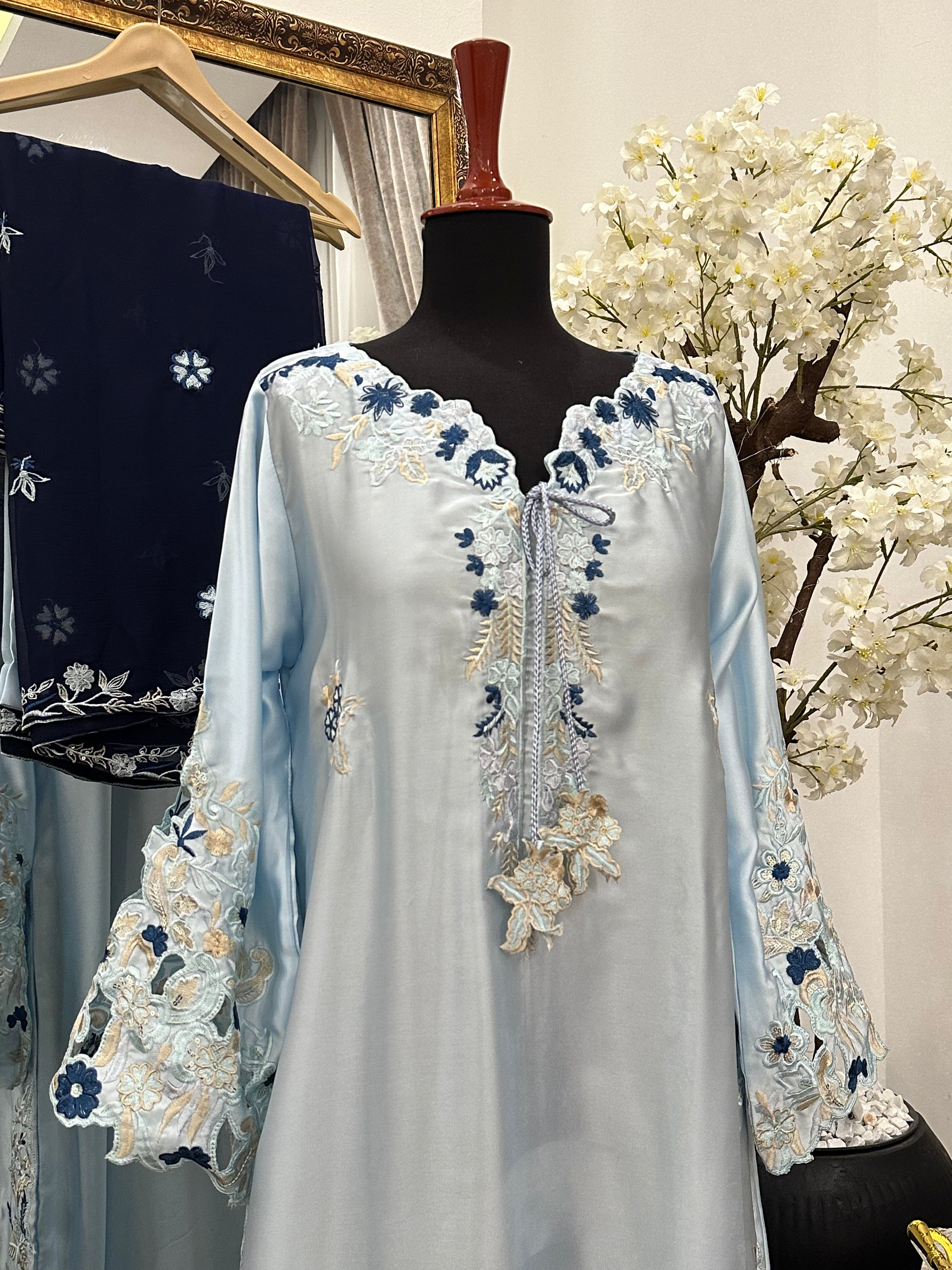 Ruby kaftan Ice Blue
