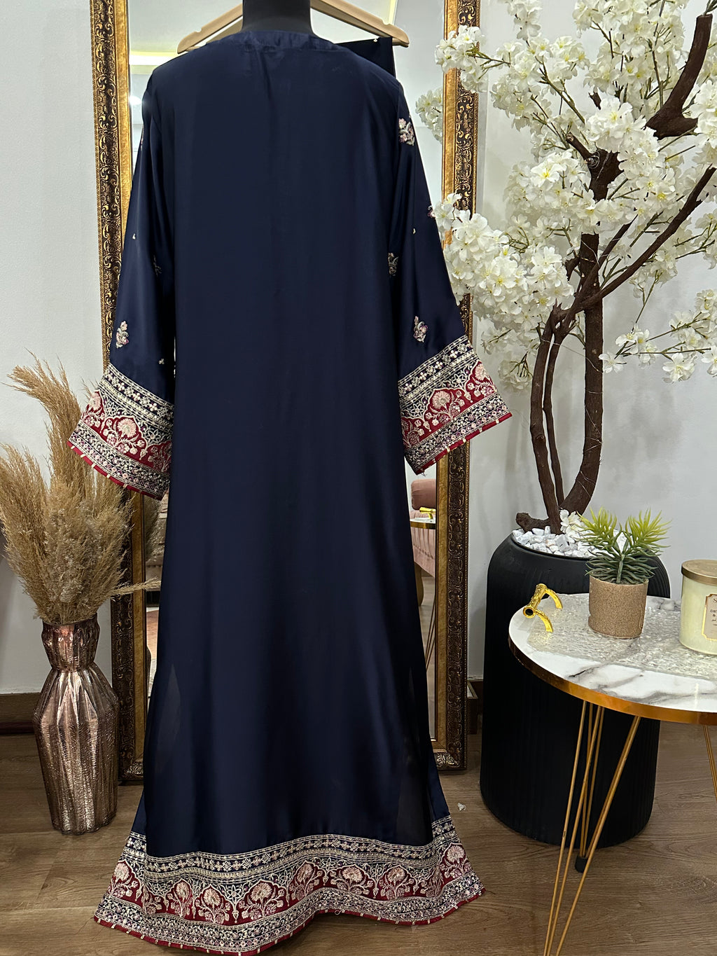 Mahira kaftan Navy Blue