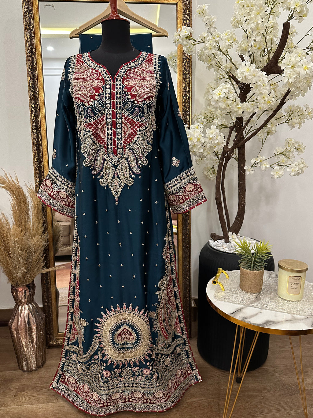 Mahira kaftan Teal