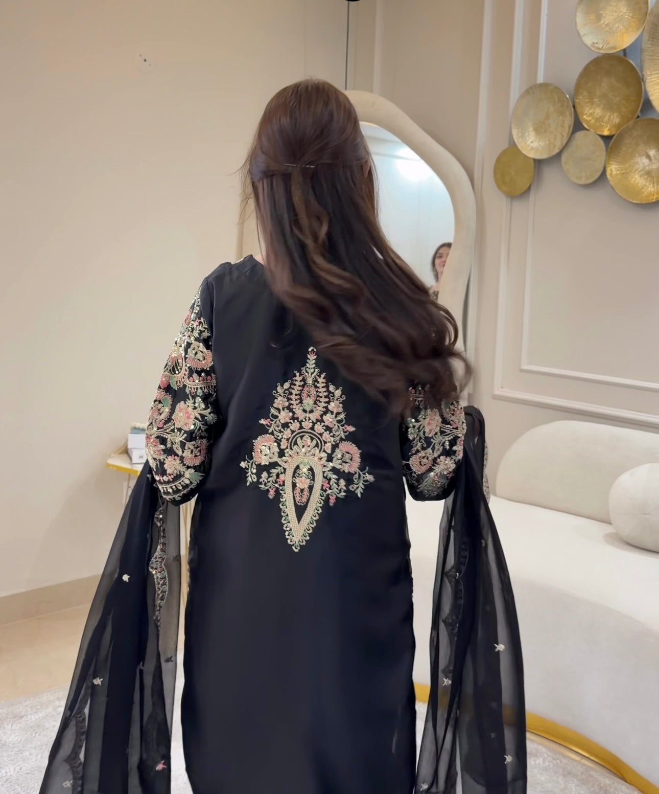 Zarmina Silk Black