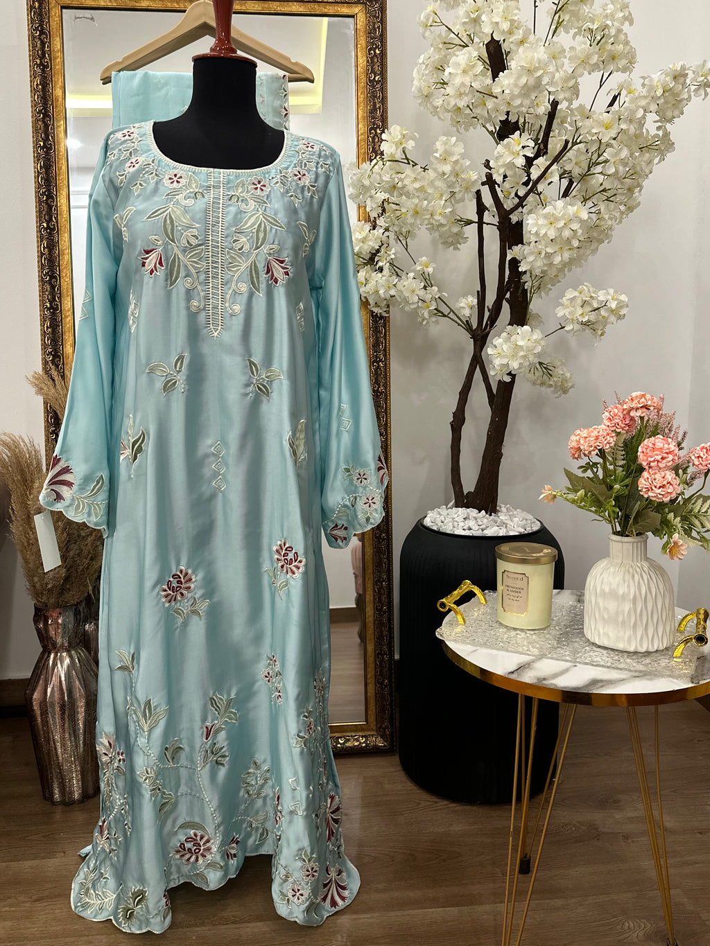 Haya Kaftan – Powder Blue