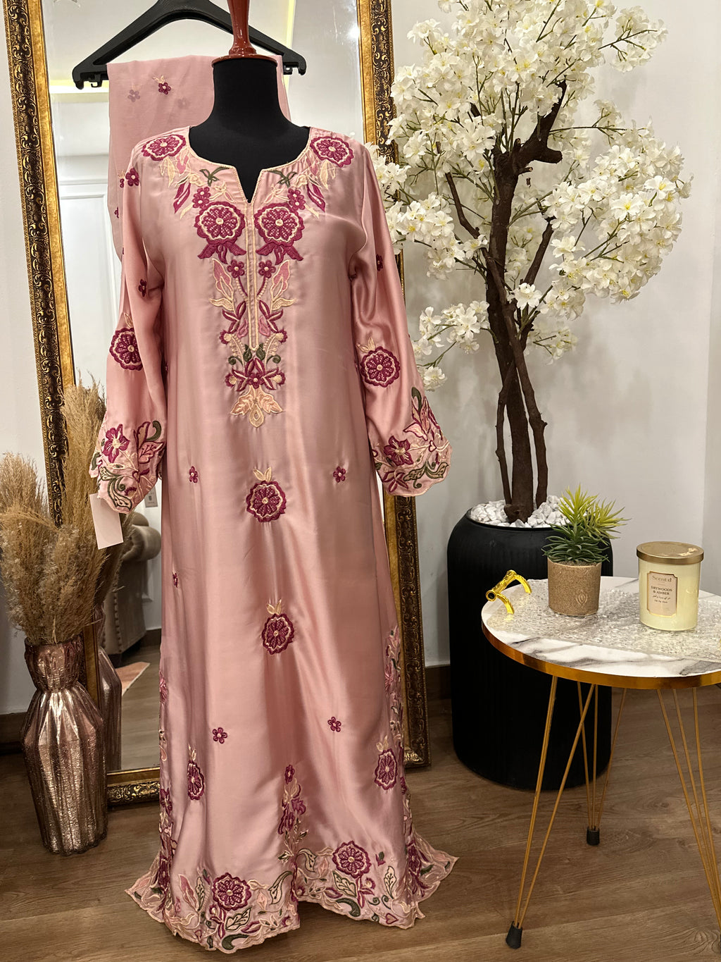 Mehak Kaftan – Powder Pink