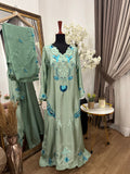 Rehma Kaftan – Mint Green