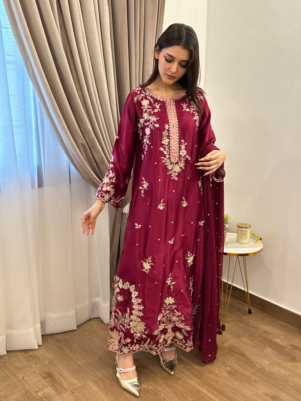 Virsa Kaftan – Hotpink