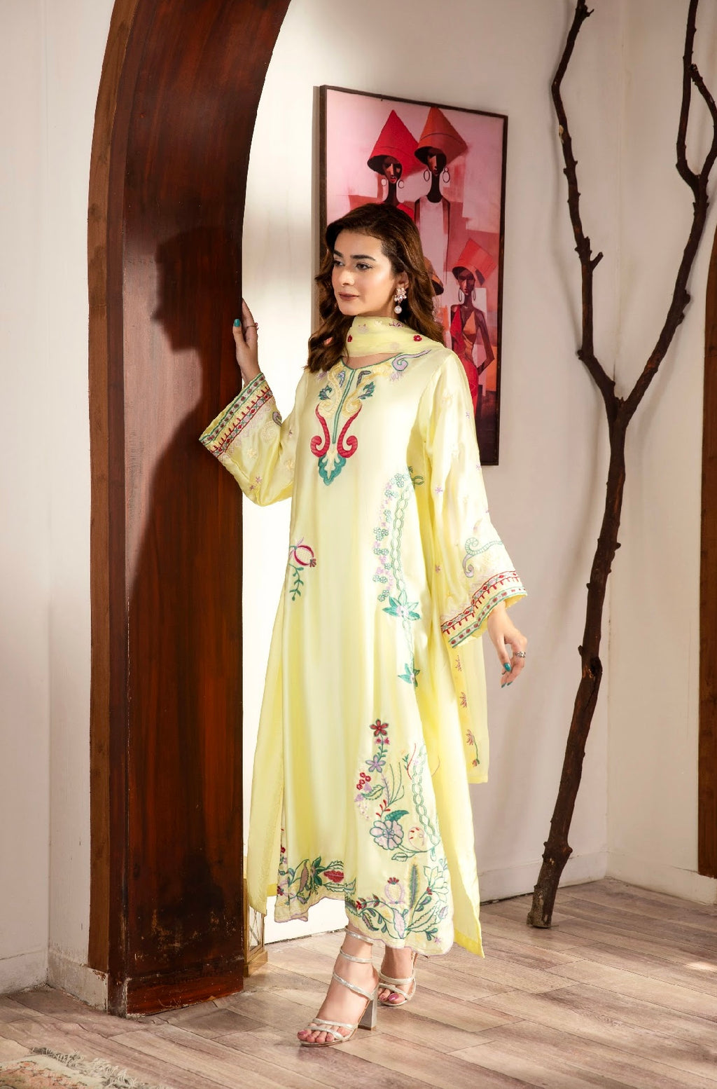 Alia kaftan Butteryellow