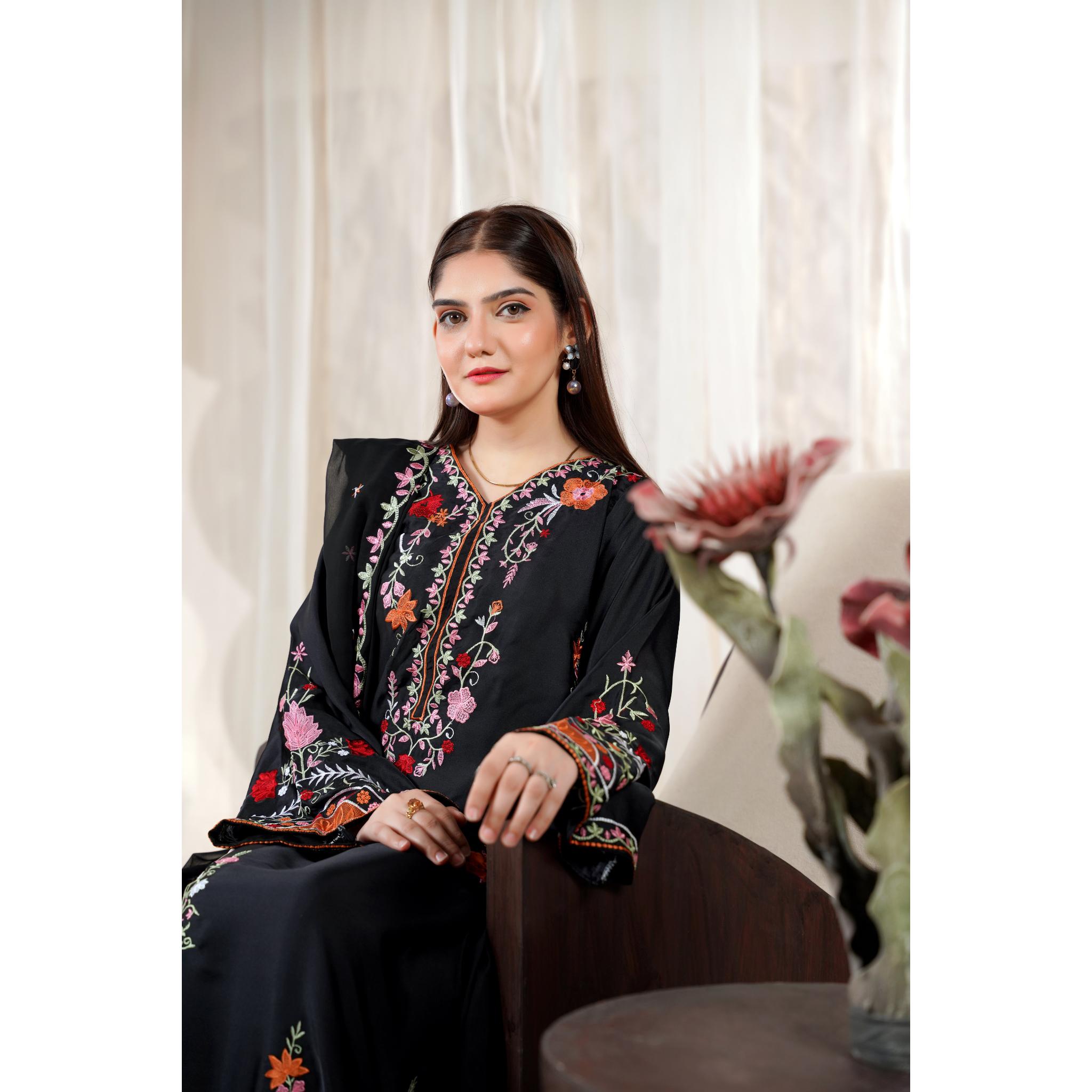 Sana Kaftan Black