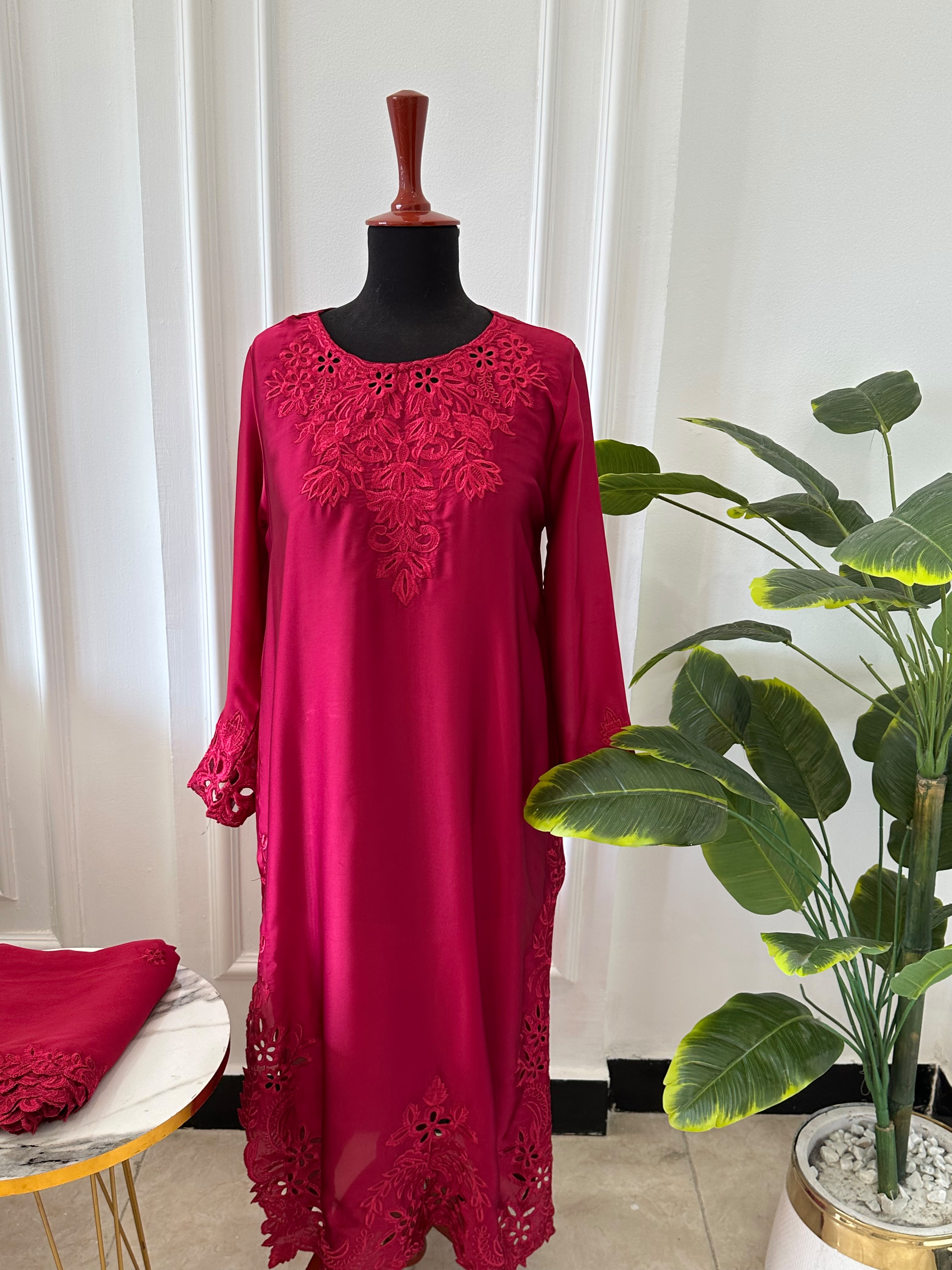 Afreen Silk Hotpink