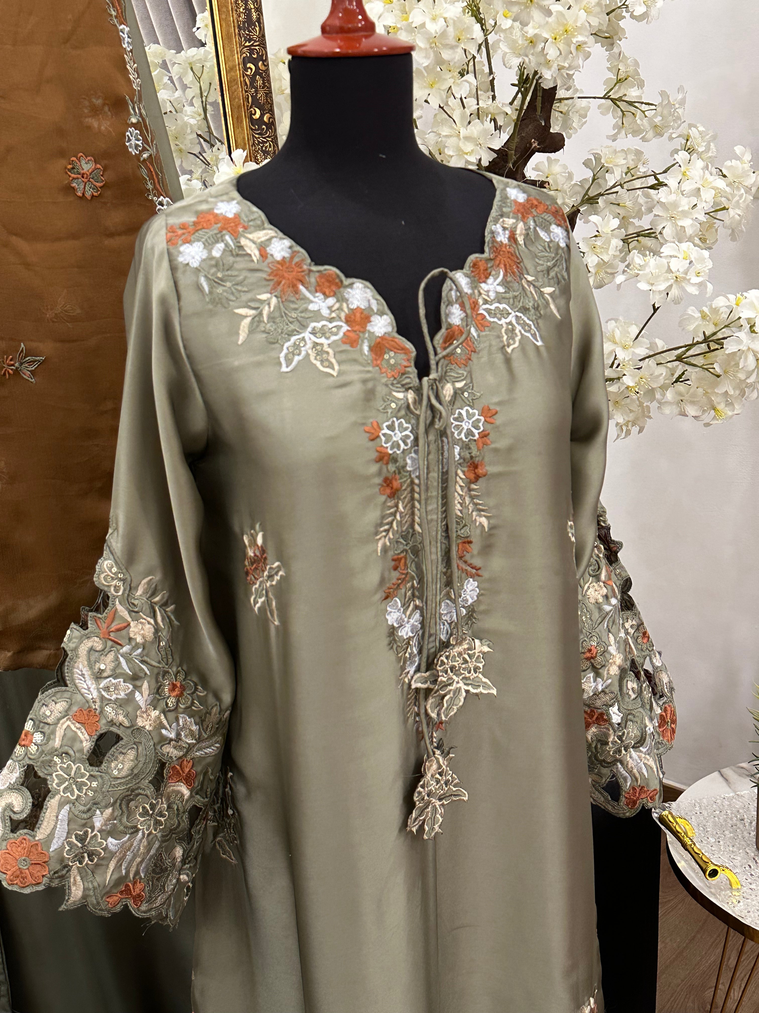 Ruby kaftan Pistachio