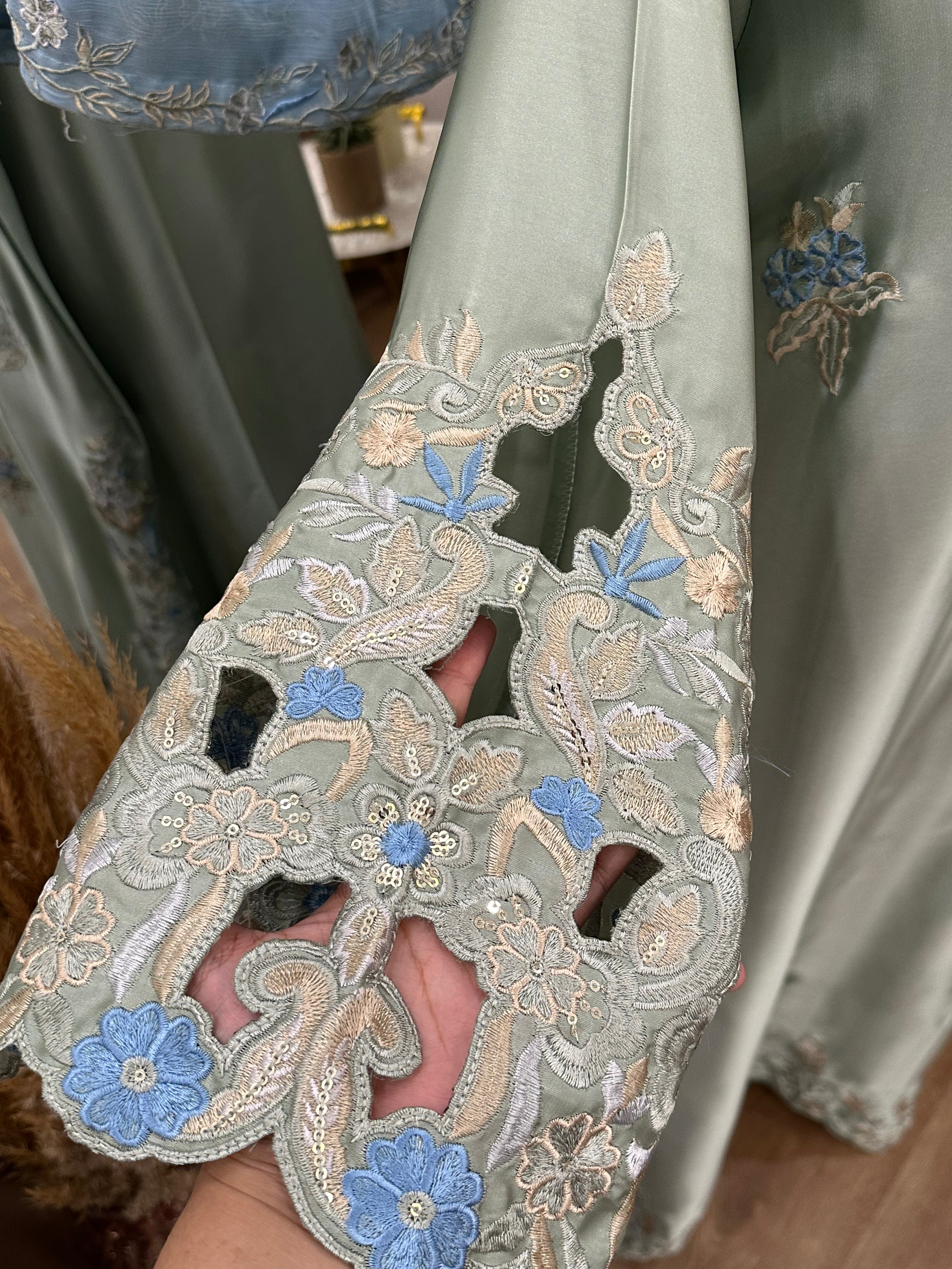Ruby kaftan Mint Green