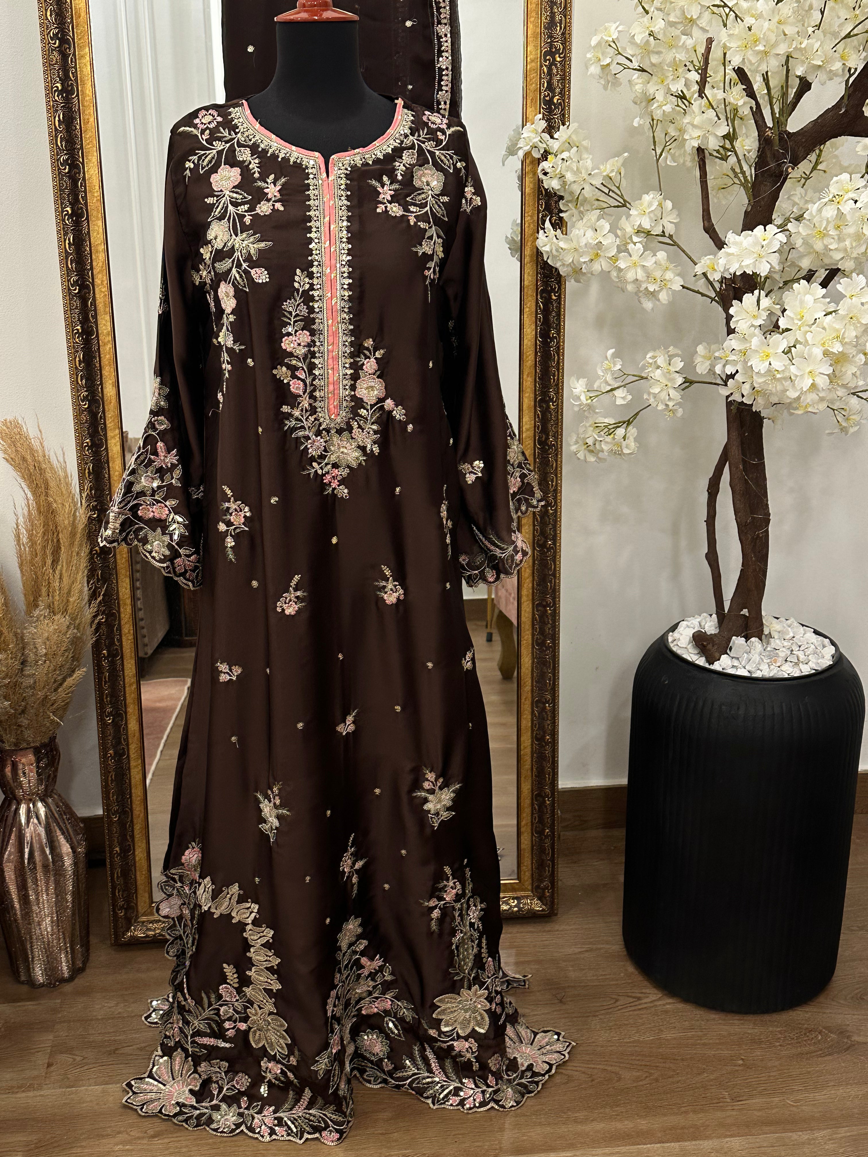 Virsa Kaftan Brown